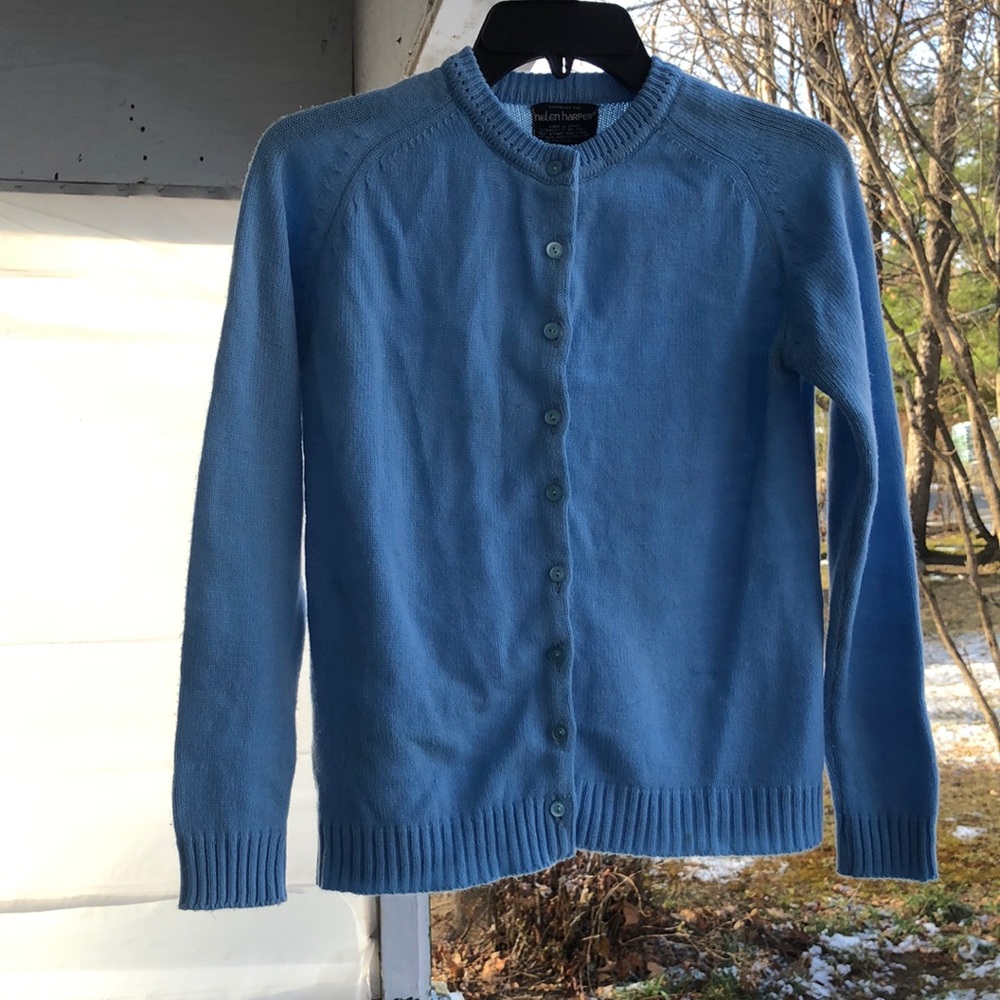 Vintage blue cardigan great shape and stylish
